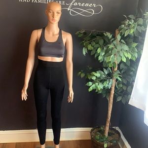 Black Warm/Insulated Super High Waist Tights Size - L